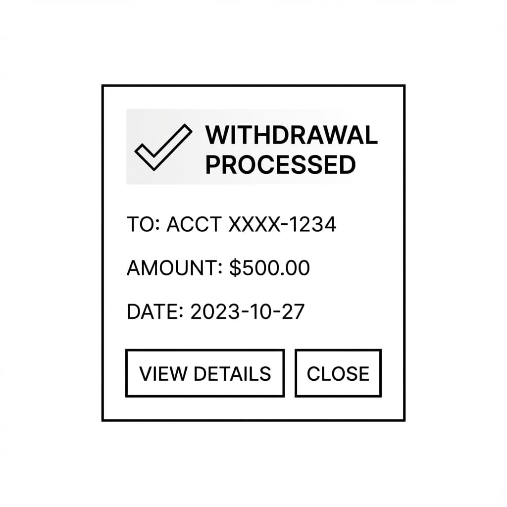 Withdrawal Processed